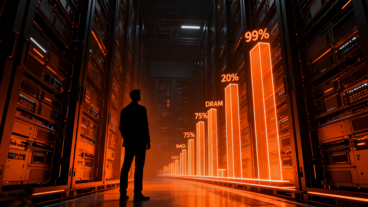 Impacto del aumento de precios en memoria DRAM y NAND para la infraestructura de startups de IA en 2026.