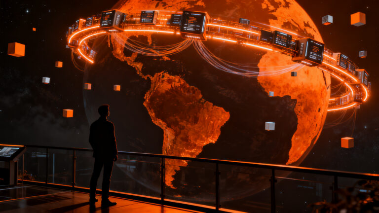 Jeff Bezos y la visión de centros de datos espaciales, infraestructura tecnológica en la órbita terrestre para la economía del futuro.