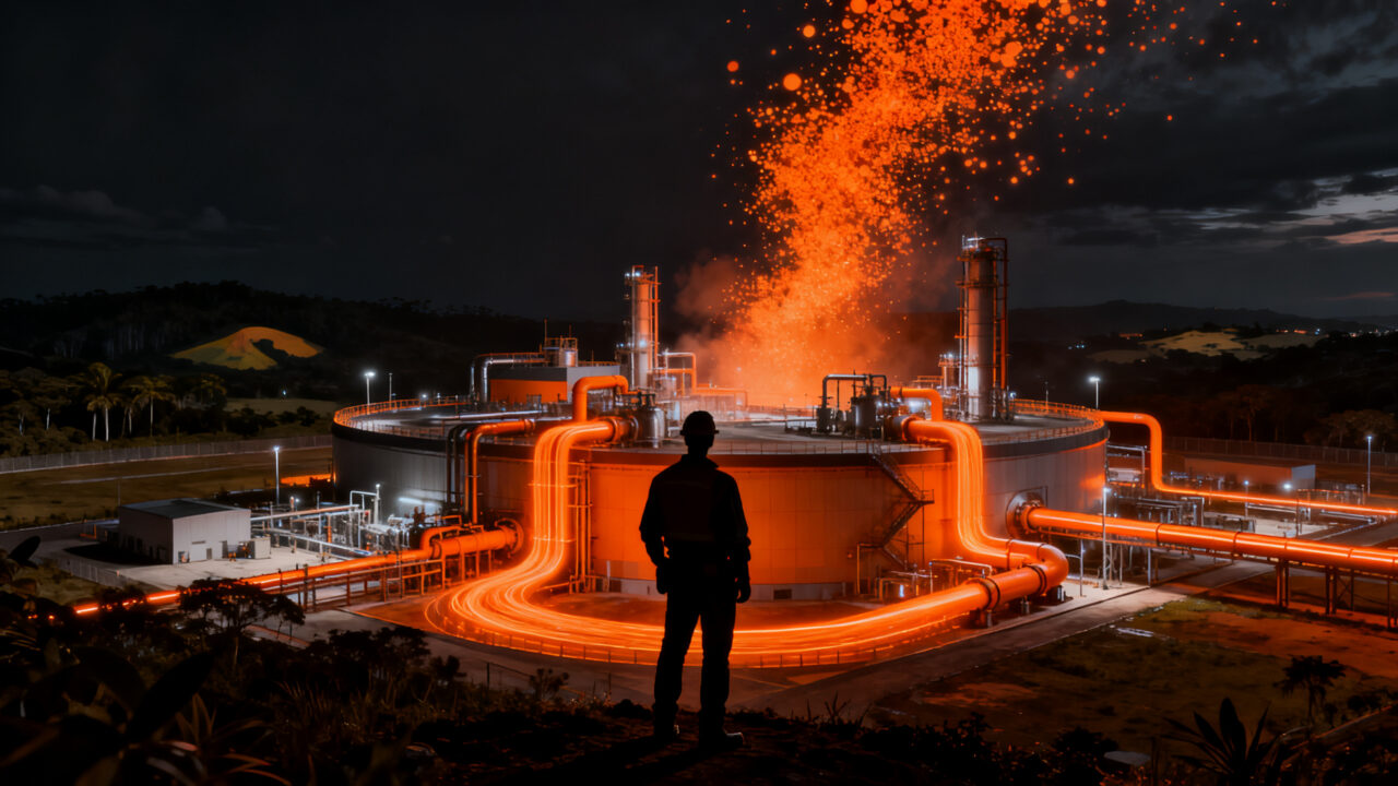 Planta de combustible de aviación sostenible JetBio en Brasil, representando la inversión en cleantech y sostenibilidad en LATAM.
