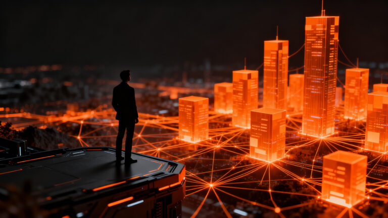 Crecimiento exponencial de startup fintech en España, representando estrategia de escalabilidad y éxito en el mercado neobróker.