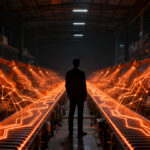 Empresas logísticas acelerando inversión en digitalización y automatización para 2026, representando eficiencia en la cadena de suministro.