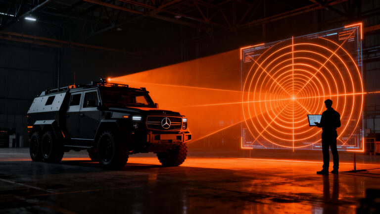 Alianza estratégica entre Mercedes-Benz y la startup TYTAN para el desarrollo de tecnología de vehículos antidrones en el sector defensa.