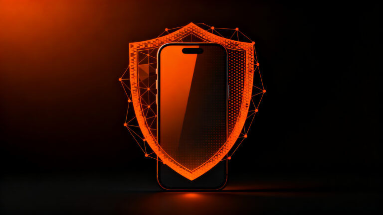 Escudo digital protegiendo smartphone, representando Meta Teen Accounts y la reducción del 96% de contenido adulto para menores en redes sociales.