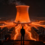 Acuerdo entre Meta y TerraPower para energía nuclear de centros de datos de IA, representando la infraestructura energética del futuro.