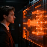 Founder de startup analizando infraestructura TI y ciberseguridad ante el soporte extendido de Windows 10 hasta 2027.