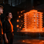 Fundadores de la startup PropTech argentina MOB gestionando alquileres con inteligencia artificial en un entorno digital moderno.