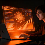 Desarrollador macOS monitoreando cuota de Claude Code con SwiftBar para optimizar productividad en IA.