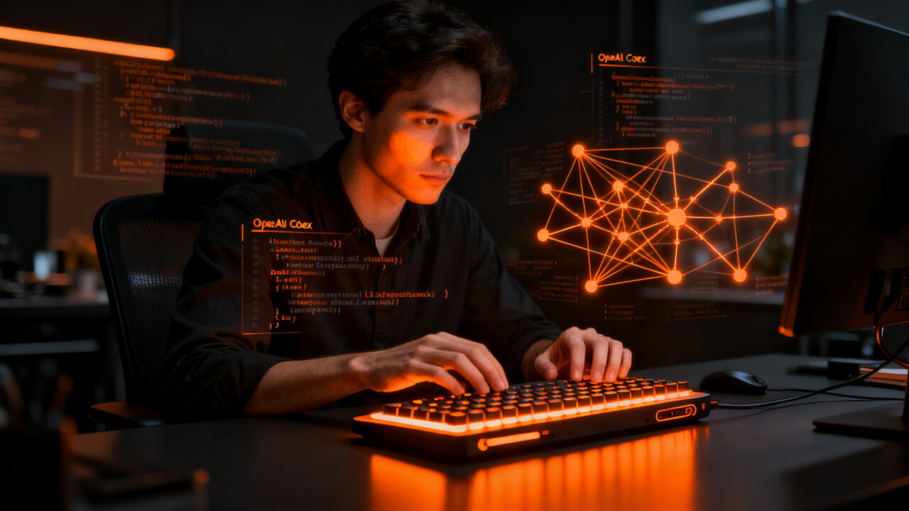 Dispositivo físico de OpenAI Codex y Work Louder para optimizar la productividad de equipos de desarrollo en startups.