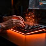 Desarrollador utilizando el macro pad de OpenAI Codex y Work Louder para aumentar la productividad en programación con IA.