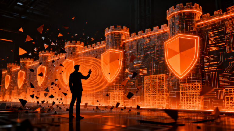 OpenAI Lockdown Mode protegiendo datos sensibles contra ataques de prompt injection en entornos corporativos de IA.
