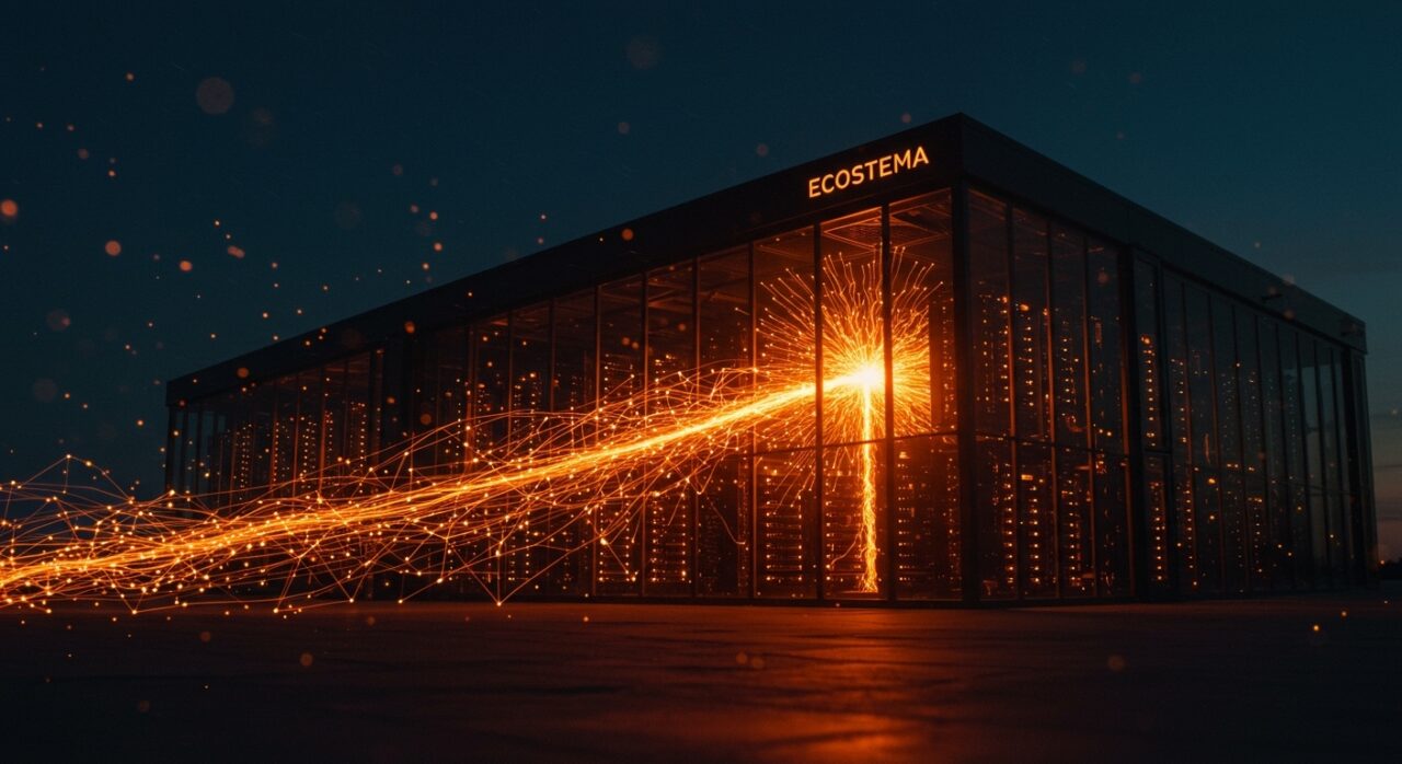 Construcción del centro de datos OpenAI Stargate en Michigan, representando infraestructura de IA y su impacto en startups.