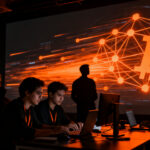 Emprendedores y desarrolladores participando en el evento PlebLab Startup Day Bitcoin en Guadalajara.