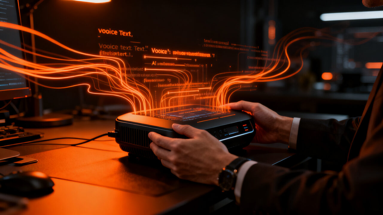Dispositivo de hardware con IA de Pocket, startup de Y Combinator que revoluciona la productividad con transcripción automática.