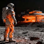 Traje lunar de Prada y Axiom Space para la misión Artemis IV, representando la transferencia tecnológica en wearables aeroespaciales.