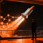 Salida a bolsa de Quantum Space mediante SPAC, representando la financiación deep-tech y el futuro del mercado de capitales espacial.
