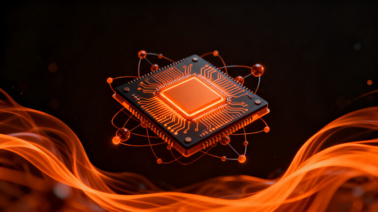 Chip cuántico de Quobly con financiación de $133M, representando la innovación en deep tech y computación cuántica europea.