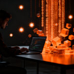 Desarrollador trabajando con memoria persistente para Claude Code, optimizando el uso de tokens y aumentando la productividad.