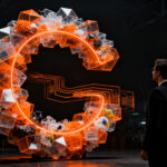 Emprendedor analizando el impacto del reciclaje de plásticos y economía circular ante nuevas regulaciones europeas.