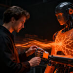 Inversión récord en startups de robótica e IA incorporada en 2026, representando la automatización industrial avanzada.