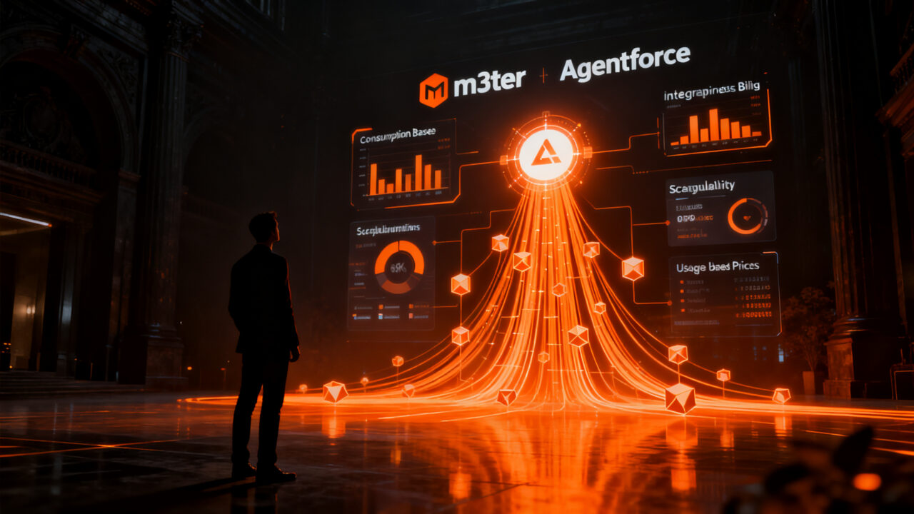 Salesforce adquiere m3ter para revolucionar el billing por consumo en Agentforce, transformando el modelo de precios SaaS.