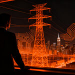 Ciudad de San Francisco y red eléctrica, representando la municipalización de PG&E y el impacto en startups.