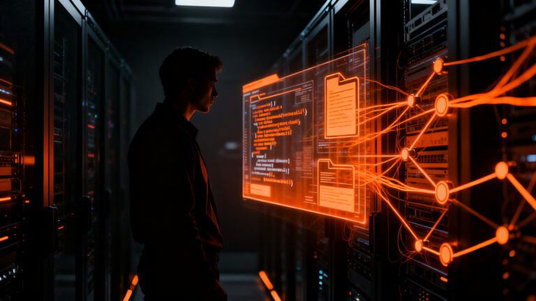 Seguridad WordPress: experto realizando auditoría de malware para detectar backdoors en plugins infectados.