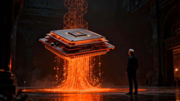Inversión masiva en startups de semiconductores para inteligencia artificial, representando el boom del funding en infraestructura tecnológica.