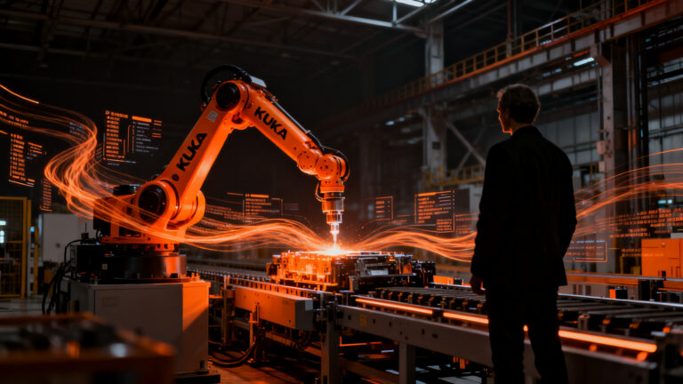 Centro de robótica SHTP y KUKA con IA para la manufactura inteligente y automatización industrial 2.0.