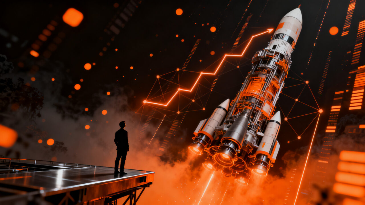 Salida a bolsa de SpaceX en NASDAQ con valoración de 1.75 billones de dólares, simbolizando el éxito en el ecosistema deeptech y las tendencias de mercado.