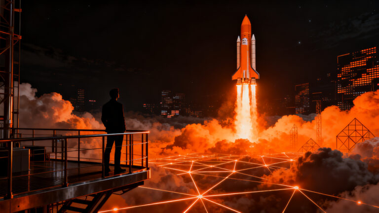 Inversión histórica de BlackRock en la IPO de SpaceX, simbolizando el crecimiento y la escala en el sector deeptech.