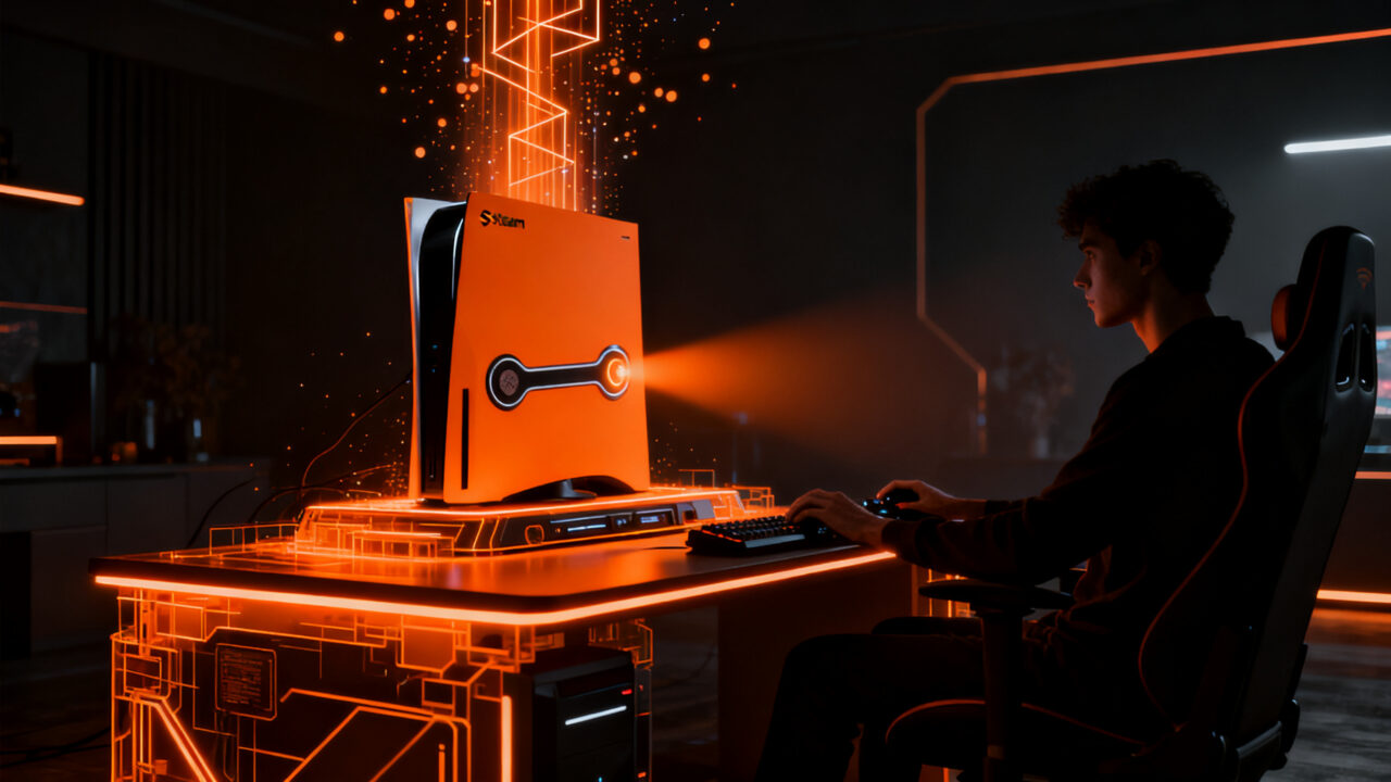 Nueva consola Steam Machine 2026 con potencia AMD RDNA 3 para gaming de alto rendimiento.
