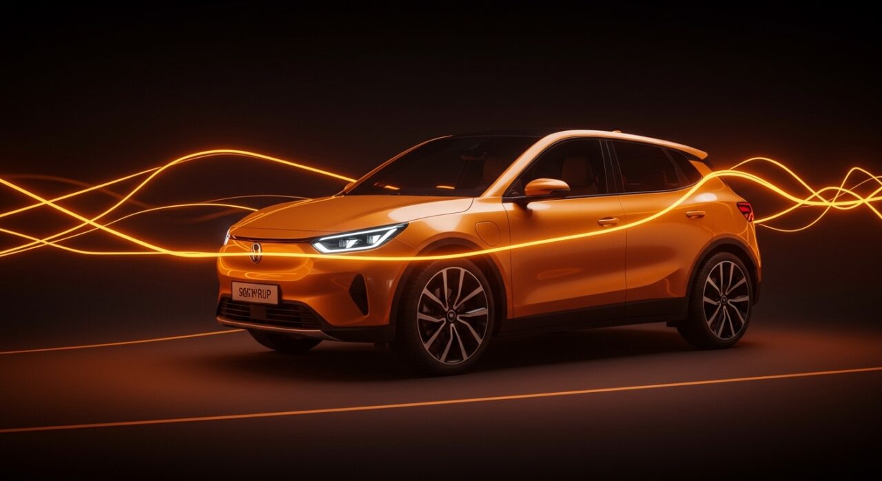 Vehículo eléctrico híbrido resultado de alianzas estratégicas entre fabricantes europeos y tecnología china, representando la estrategia white-label en la industria automotriz.