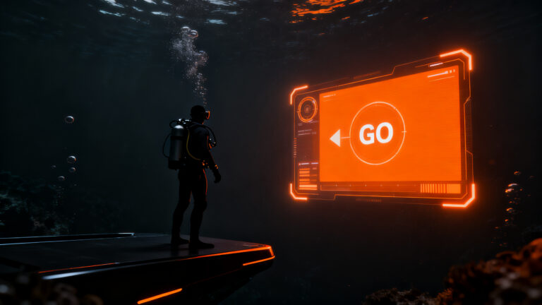 Aplicación móvil Submarius para planificación de buceo, mostrando diseño UX optimizado y estrategia de producto SaaS.
