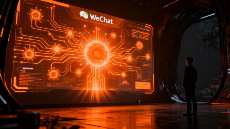 Estrategia de IA de Tencent integrando Xiaowei en WeChat para escalabilidad de startups y distribución digital.