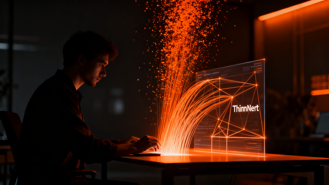 Concepto de Thinnernet: optimización web de baja latencia para startups, mejorando la experiencia de usuario y reduciendo el consumo de datos.