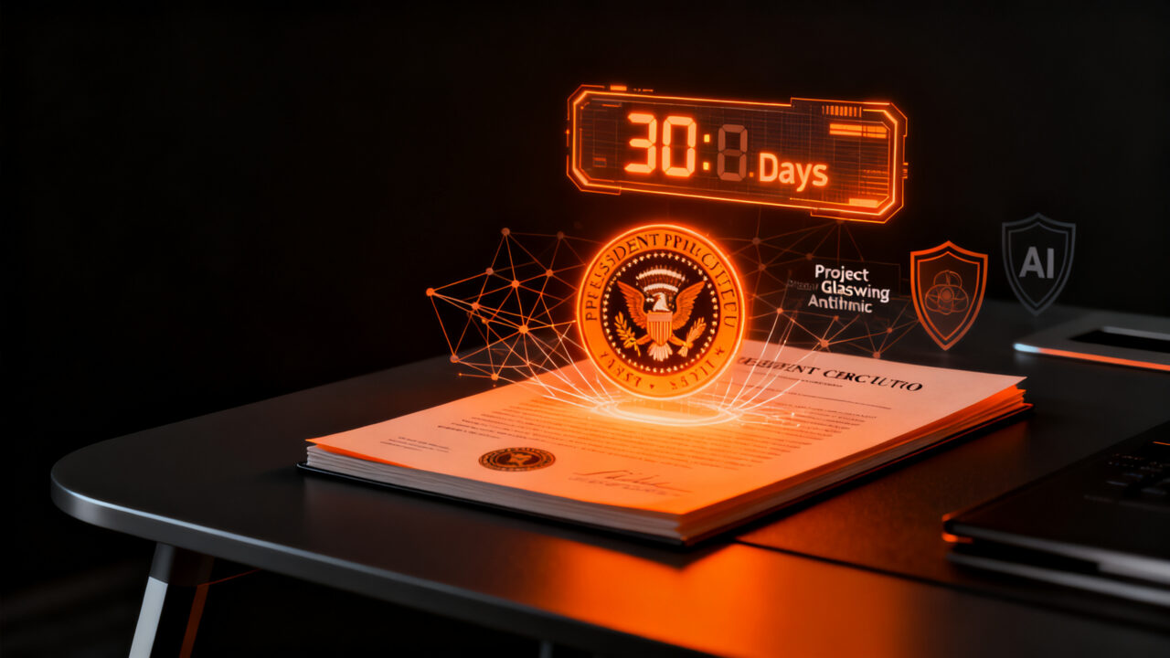 Orden ejecutiva de IA de Trump 2026 con temporizador de revisión voluntaria de 30 días, impacto en startups y regulación de modelos frontera.