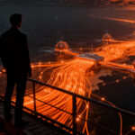 Infraestructura de cables submarinos y conectividad global para startups, representando la soberanía tecnológica europea.