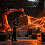 Automatización intralogística en almacenes mejorando la seguridad y ergonomía del trabajador en entornos industriales.