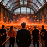 Emprendedores en VivaTech París 2026 conectando en el mayor ecosistema de startups tecnológicas de Europa.
