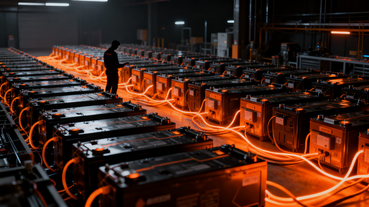Almacenamiento de energía mediante baterías de robotaxis reutilizadas de Waymo para la red eléctrica.