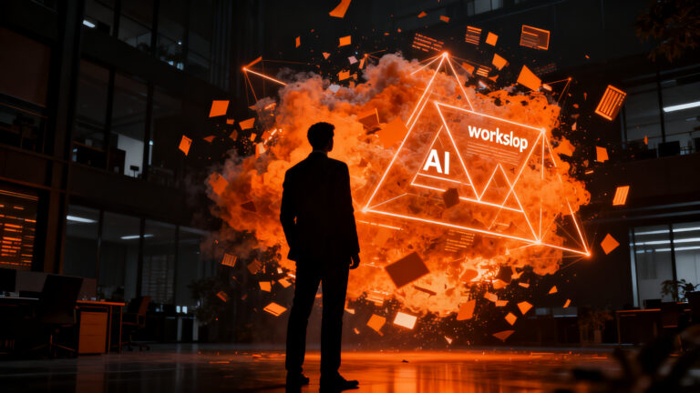 Impacto del workslop de IA en la productividad empresarial y estrategias de gobernanza para startups.