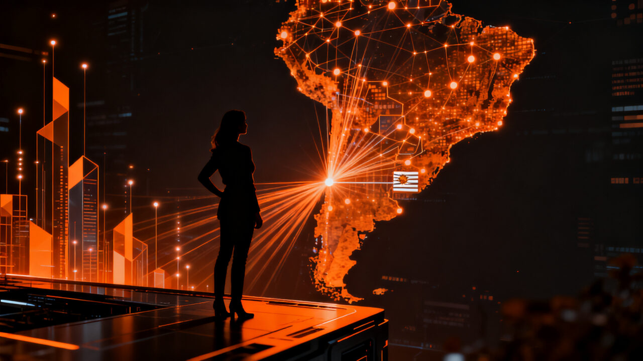 Emprendedora liderando expansión de SaaS de salud desde Uruguay, representando crecimiento estratégico y bootstrapping en América Latina.