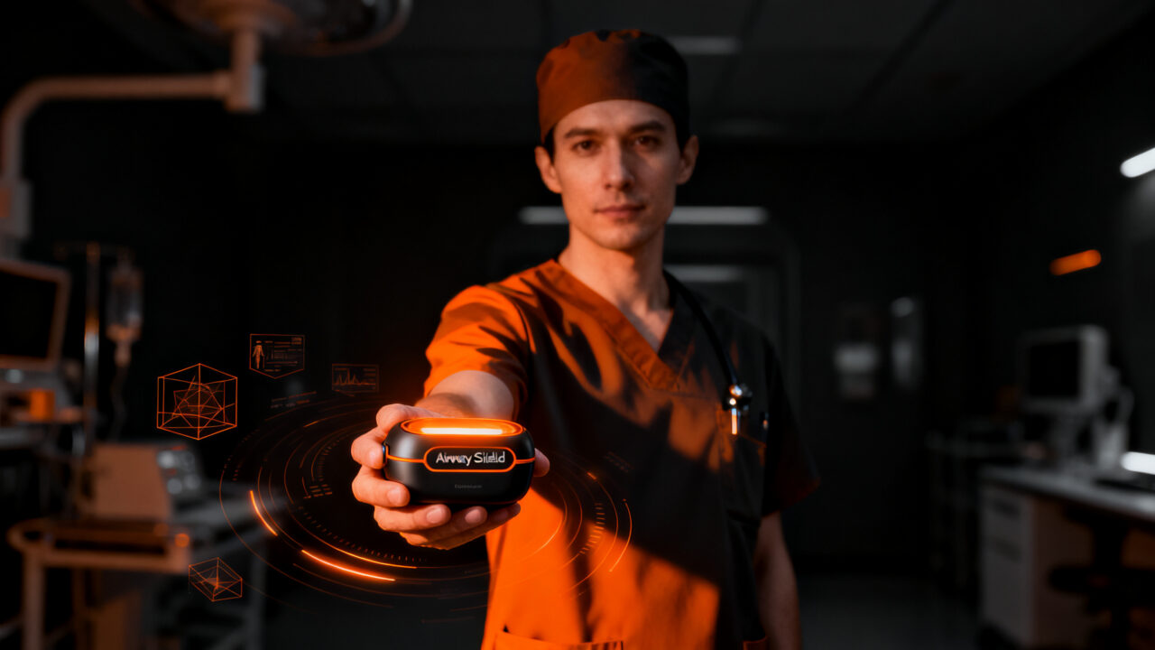 Dispositivo médico de intubación Airway Shield, innovación HealthTech española para mejorar la seguridad clínica.