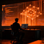 Desarrollador trabajando con IA avanzada Anthropic Claude Opus 5 para optimizar el desarrollo de software en startups.