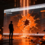Seguridad en navegadores con IA: representación visual de la vulnerabilidad BioShocking y protección de datos en startups.