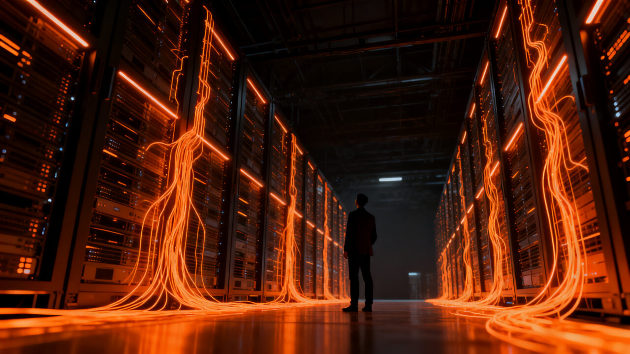 Inversión récord en infraestructura de centros de datos para IA, representando el auge del financiamiento tecnológico y deuda privada.