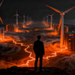 Investigador analizando el índice SWSI de sequía de viento para infraestructura de energía eólica y centros de datos IA.