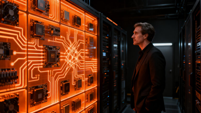 CEO de startup de IA analizando estrategia de chips Huawei y eficiencia tecnológica en el mercado global.