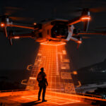 Drones con inteligencia artificial para vigilancia urbana, cumpliendo con la normativa AI Act y el marco regulatorio en España.