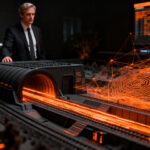 CEO de startup tecnológica analizando el retraso en la implementación de fronteras biométricas y software crítico en el Channel Tunnel.